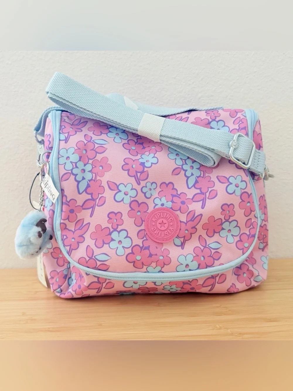 KIPLING Kichirou Lunch Food Bag Petal Playland